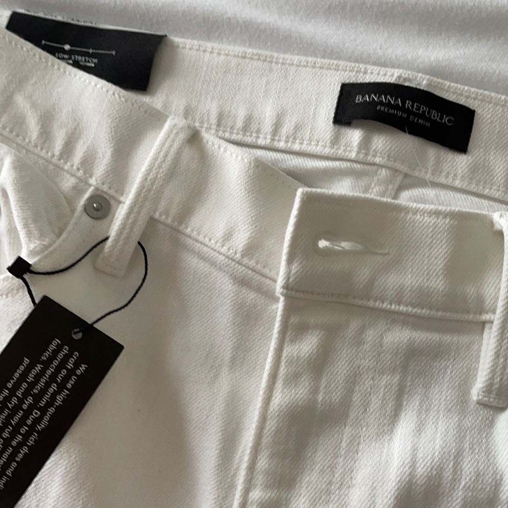 BR White Jeans - straight